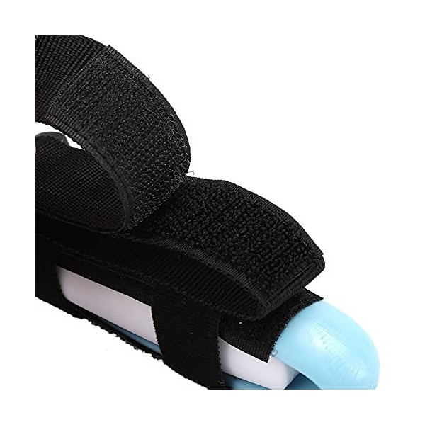 Peigne de Massage du Cuir Chevelu Portable, Peigne de Coiffure avec Sangle Auxiliaire Réglable, Bleu, pour Personnes âgées et