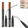 Roterale Eyebrow Pen - Roterale 4-Tip Microblade Brow Pen, 4-Tip Microblade Brow Pen,Waterproof Brow Pencil with Micro-Fork T