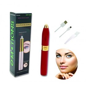 PARENCE Rasoir/Tondeuse à Sourcils électrique Indolore pour femmes/hommes Rasoir pour Duvet du Visage/Sourcils/Poils à Lèvres