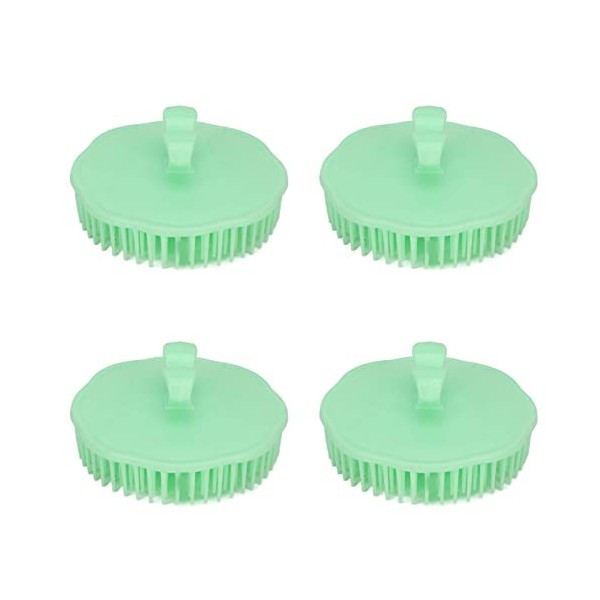 10 Pièces Brosse à Shampoing Masseur de Cuir Chevelu, Douce et Confortable, Ergonomique, Dents de Peigne Denses, Matériau en 