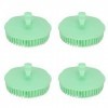 10 Pièces Brosse à Shampoing Masseur de Cuir Chevelu, Douce et Confortable, Ergonomique, Dents de Peigne Denses, Matériau en 