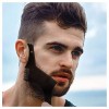 LucBuy Barbe Guide Outil Shaper ou Gabarit Clair pour la Coupe et Le Rasage, Modélisant Le Gabarit avec 4 Lignes de Contrôle 