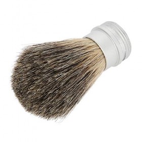 Brosse à barbe, brosse à moustache à poignée en aluminium, outil de rasage de barbe léger, maison de voyage portable pour mar