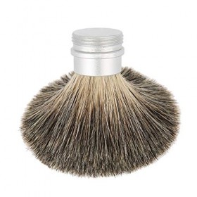 Brosse à barbe, brosse à moustache à poignée en aluminium, outil de rasage de barbe léger, maison de voyage portable pour mar