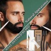 FFXS Pochoir à Barbe, Pochoir à Barbe réglable pour Homme Transparent, Coupe Barbe 3 en 1 Couper la Courbe Pain Remodeler Le 