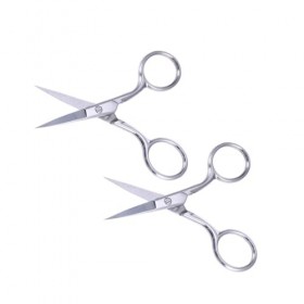 minkissy 2 Pièces Ciseaux À Sourcils Sourcils Nez Cheveux Ciseaux Nez Cheveux Ciseaux Visage Cheveux Ciseaux Pointus Brodés