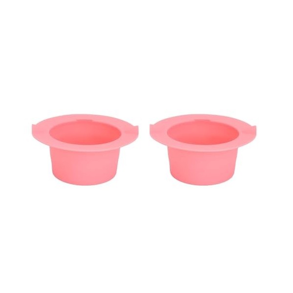 Lot de 2 Doublures Chauffantes en Silicone pour Pot de Cire, Bol de Cire Antiadhésif, Bol de Doublure pour Chauffe-Cire en Si