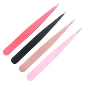 FRCOLOR 4 Pièces Pince À Sourcils Colorée Outils De Beauté Outils De Cils Outils De Maquillage Pince À Sourcils Pince Cosméti