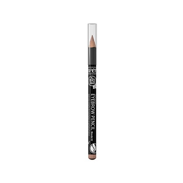 lavera Crayon à sourcils - Eyebrow Pencil - Brown 01 - texture douce - vegan - Cosmétiques naturels - Make up - Ingrédients v