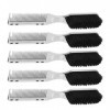 Peignes de Coiffure à Dents Arrondies, 5 Pièces, avec Poignée Confortable, Matériau Durable, Taille Portable pour Hommes, Fem