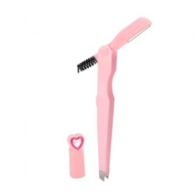 Rose 3 En 1 Tondeuse à Sourcils Brosse Tondeuse Multifonctionnelle Manuelle Professionnelle Tondeuse De Précision Sourcils Ci