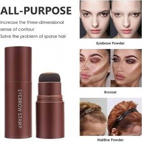 Tampon à Sourcils,Seal Sourcil Poudre,Kit de Pochoir à Sourcils,Pochoir Sourcils,Pochoir Sourcils,Kit de Sourcils éTanche,Eye