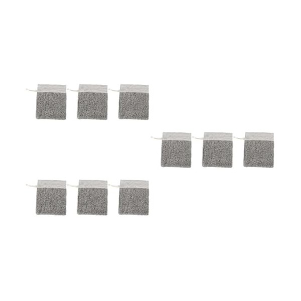 minkissy 3 Pièces Cellule Pratique Dissolvant Mort Moussant Machine Gant Corps Frottant Sac De Éponge Gommage Gant De Bain Te