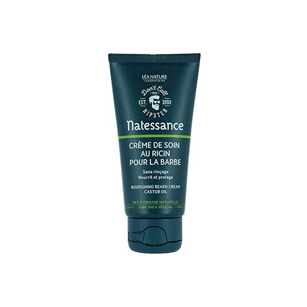 Natessance Crème de Soin pour la Barbe au Ricin 50 ml