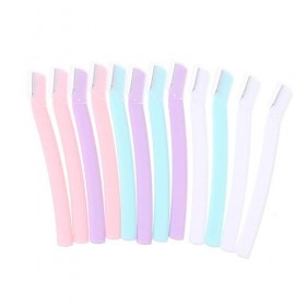 minkissy 12 Pièces Tondeuse À Sourcils En Acier Inoxydable Tondeuses À Sourcils Tondeuse Rasoir À Sourcils Outil De Dermaplan