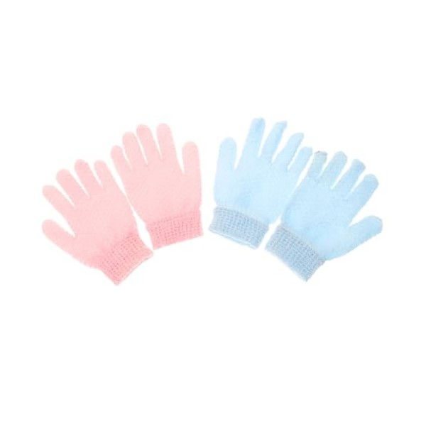 minkissy 1 Ensemble 2 Paires De Gants De Gommage Gants De Brosse Pour Le Corps Gants De Bain Exfoliants Gant De Douche De Bai