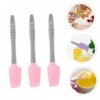 minkissy 3 Pièces Spatule De Cire En Silicone Applicateur De Cire Spatule Cuillère De Mélange De Cire Grattoir À Boue Pour Le