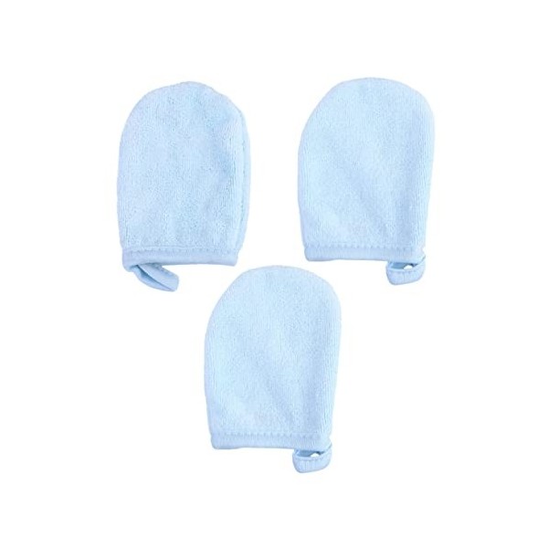 HONMEET 3 Pièces Gants De Gommage Pour Le Corps Laveur De Visage Gants Faciaux Beauté Lingettes Démaquillantes En Microfibre 