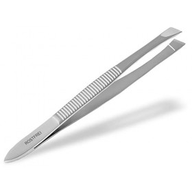 Pince à épiler avec tête schrägem – 8 cm – acier inoxydable – inoxydable