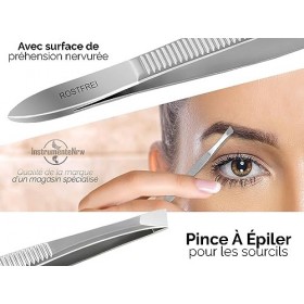 Pince à épiler avec tête schrägem&nbsp;–&nbsp;8&nbsp;cm&nbsp;–&nbsp;acier inoxydable&nbsp;–&nbsp;inoxydable