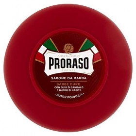 Proraso Savon pour barbes dures, bol rouge de 150 ml