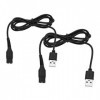 2pcs 5V 1A Câble de Charge de Rasoir USB Remplacement Compatible avec Manscaped Rasoirs Prise de Charge USB Accessoires de Fi