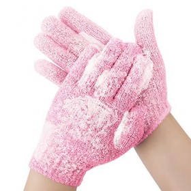WLLHYF 2 Pcs Gants de Douche Exfoliants Double Face Gants de Bain Exfoliants en Nylon Nettoyage Profond Accessoires de Bain p