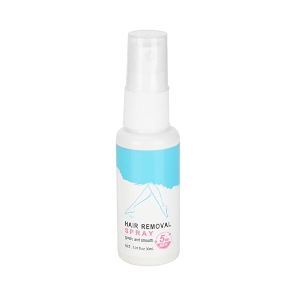 Spray Dépilation de 30 ML, épilation Rapide en 5 Minutes pour Le Bikini du Visage, des Bras, des Jambes et des Aisselles, Sp