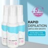 Spray Dépilation de 30 ML, épilation Rapide en 5 Minutes pour Le Bikini du Visage, des Bras, des Jambes et des Aisselles, Sp