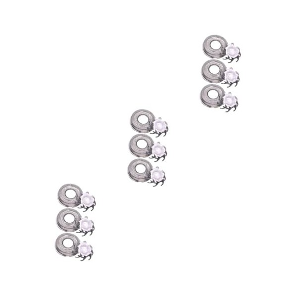 minkissy 6 Pièces Lame De Rasoir Tête De Rasoir Électrique Barbe Lame De Rasoir Tête De Rasoir Multifonction R8