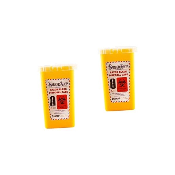 NIYANGLE 1pc Distributeur De Conteneur De De Lame De Rasoir Poubelle Délimination Des Aiguilles Délimination Des Lames De S