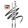 Boobeen Crayon à sourcils imperméable, Stylo à sourcils pour microblading avec tailleurs, pour définir et modeler les sourcil