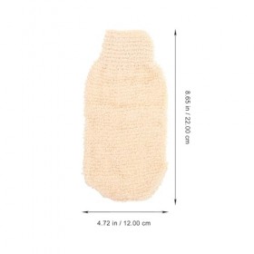 Lurrose Gant De Bain Douche 2 Pièces Gant Exfoliant Gant De Gommage Gant De Bain Exfoliant en Profondeur pour Exfoliant Épura