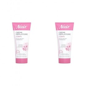 NAIR - Crème Dépilatoire Corps spécial Peaux Sèches & Sensibles, aux Extraits de Fleur de Cerisier & dHuile de Riz, Formule 