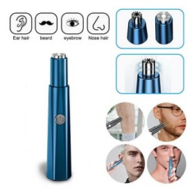 Tondeuse à Poils Doreilles et de Nez, Tondeuse électrique étanche Rotative à 360 °, Capture Précise des Poils du Nez, Tondeu