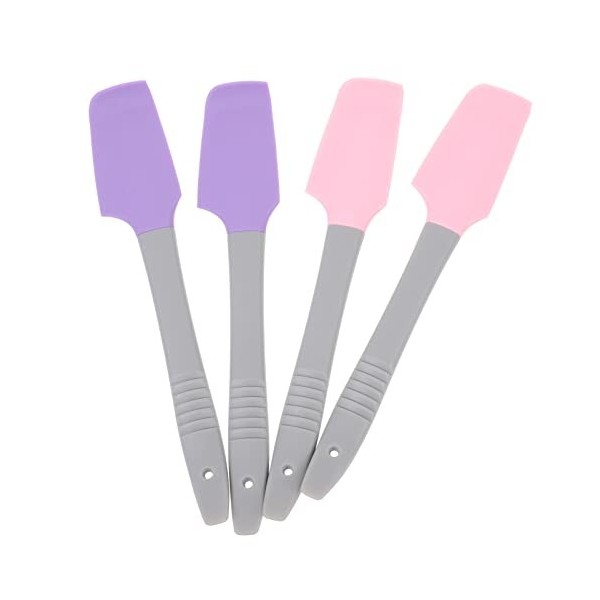 minkissy 4 Pièces Applicateur De Cire Outil Polyvalent Bâtons De Cire Spatules En Silicone Applicateur Bâtonnets De Résine Ou