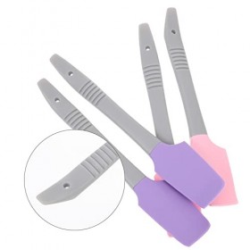 minkissy 4 Pièces Applicateur De Cire Outil Polyvalent Bâtons De Cire Spatules En Silicone Applicateur Bâtonnets De Résine Ou