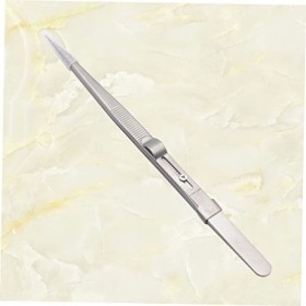 Uonlytech 1Pc Bijoux Kits Pince À Cils Kit DExtension De Cils En Acier Inoxydable Droit Coude En Acier Inoxydable Pince À Ép