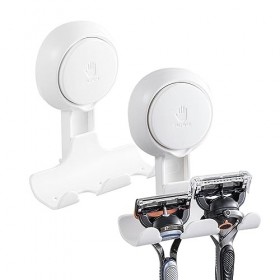 Nocapam Crochet Porte-Rasoir - Rasoir Mural pour Douche,Crochets à Ventouse Rasoir Auto-adhésifs pour Serviettes, Manteau, lu