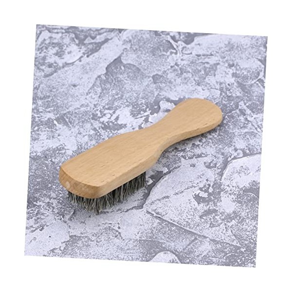 FRCOLOR Hommes Barbe Brosse Bois Barbe Peigne Moustache Brosse Hêtre Manche Homme En Bois Soies Moustache Peigne Barbe Peigne