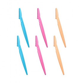 Lot de 6 rasoirs à sourcils, épilateurs de sécurité pour le visage, rasoir exfoliant multifonction pour le visage, outil de d