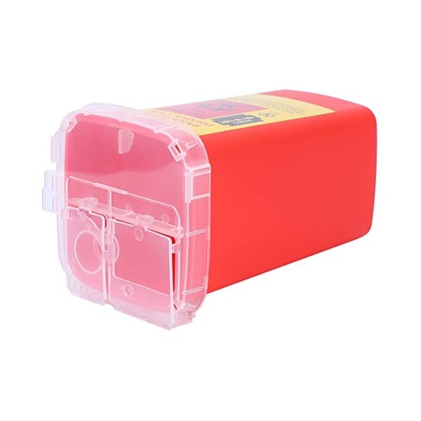 Beaupretty 1 Pc Conteneur Délimination Des Lames De Rasoir Bac à Aiguilles Porte-rasoir De Barbier Conteneur Tranchant Récip