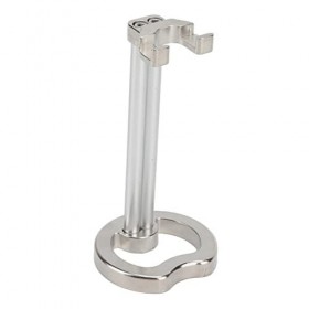 Support de Rasoir de Rasage, Support Moderne de Rasoir dhommes Plaqués par Chrome dalliage de Zinc pour Le Salon de Coiffur