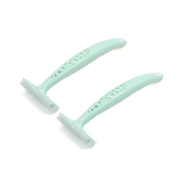 Ruilogod 2pcs Mesdames Manuel Body Pieds Pieds à cheveux Epilateur Épilateur Razor Blade Rasoir Tondeuse Éliminer Outil