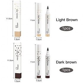 2pcs Stylo Tache de Rousseur,Freckles Pen,Stylo à Point Imperméable Doux et Durable,Maquillage Stylo De Tache Rousseur,stylo 