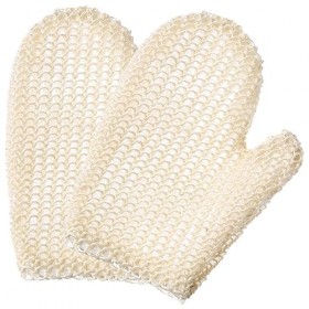 LALAFINA Gants Exfoliants Pour Le Corps 1 Paire Bain-Douche En Sisal Mitaine Exfoliante Pour Hommes Et Femmes Dissolvant De P