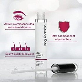 Sérum de Croissance des Cils et des Sourcils - 4 ml - Effet Liftant, Fortifiant et Protecteur - Traitement 2 en 1 idéal pour 