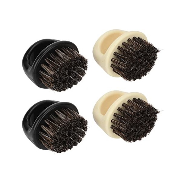 FOLOSAFENAR Poing de Brosse à Barbe, Poils Confortables Matériau de Haute qualité Poignée Circulaire Moustache Brosse Knuckle