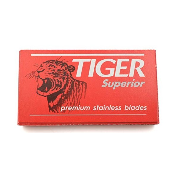 Lot de 100 lames de rasoir Tiger Superior