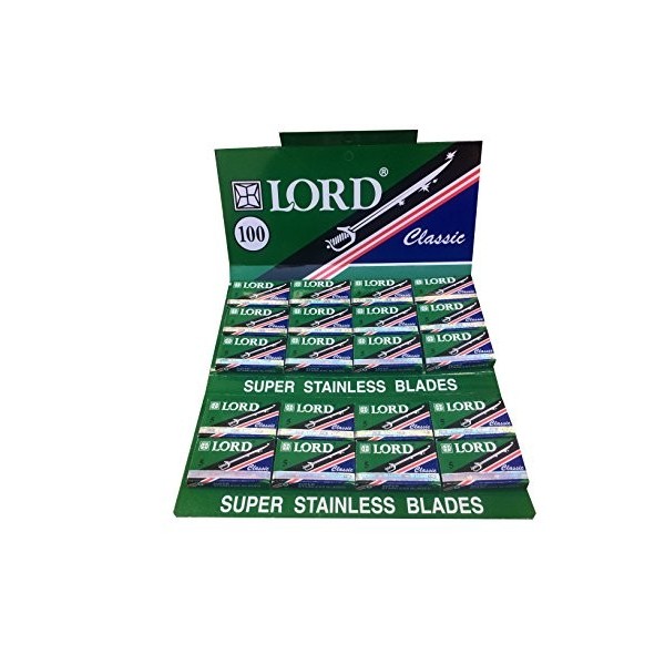 100 lames de rasoir Lord Classic Super Stainless